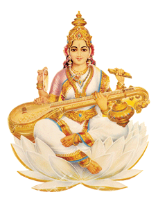 Saraswati mit Vina - Göttin der Musik